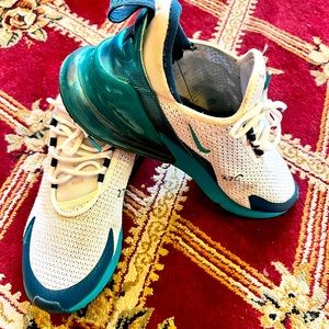Men’s Nike Air Max 270 Green and White Edition